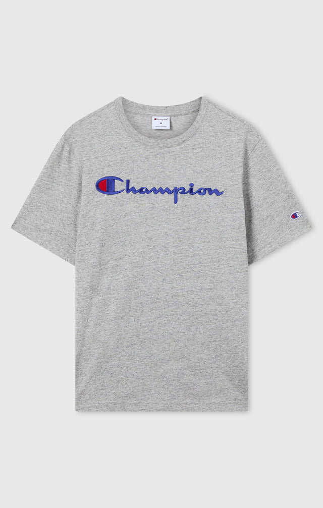 Crewneck T-shirt Logo Light Grey