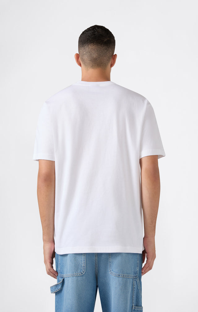 Crewneck T-shirt Logo White