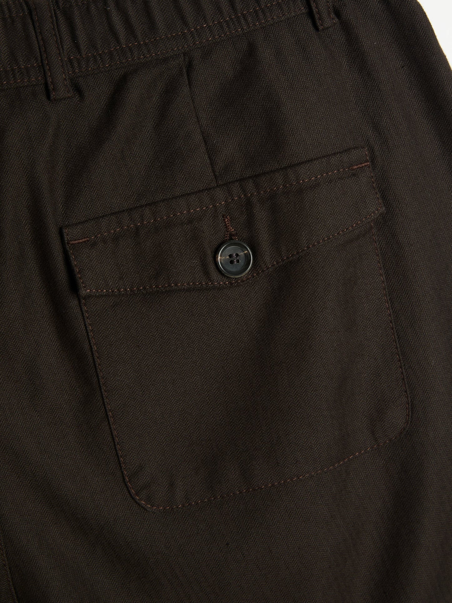 Drawstring Trousers Eastman Brown