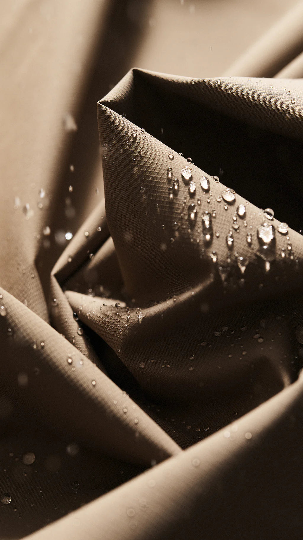 Rømø Light Weight Long Rain Jacket - Dusty Oak
