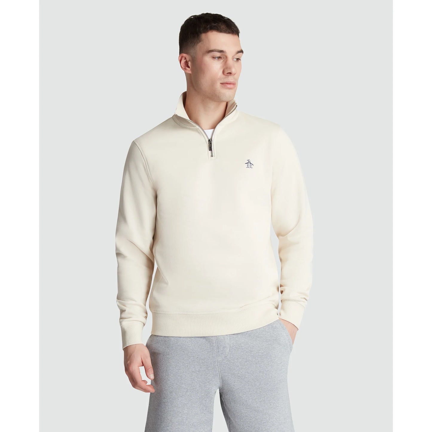 Fleece Quarter Zip Sweat - Birch