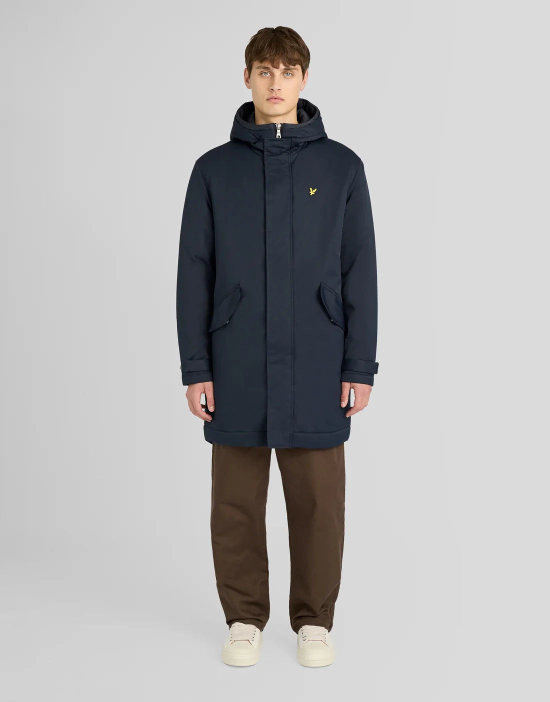 Padded Fishtail Parka - Dark Navy