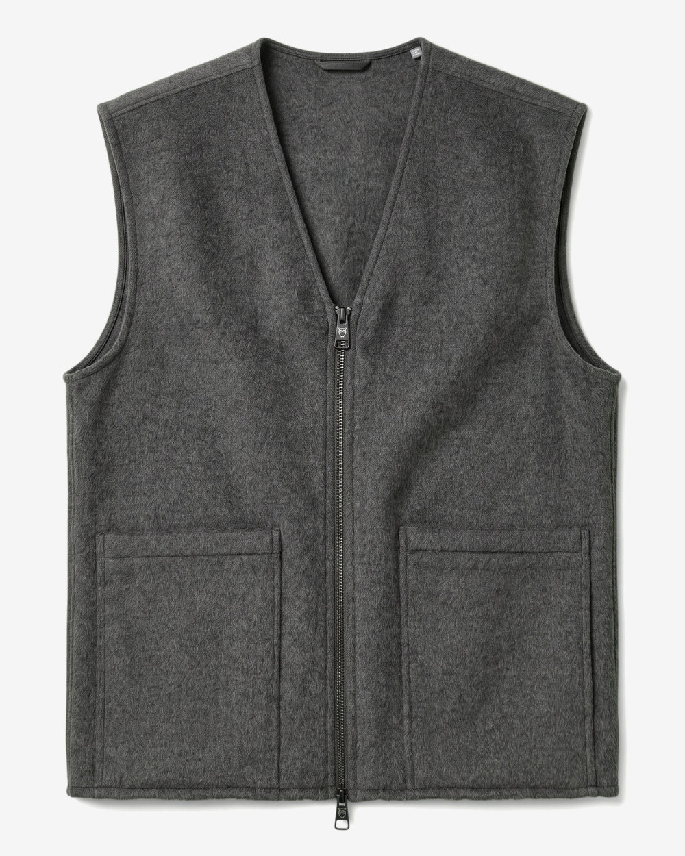 Wool vest Dark Grey Melange