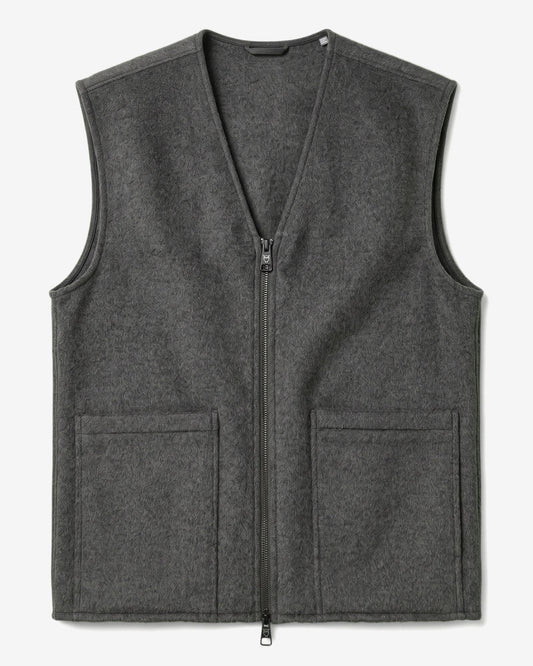 Wool vest Dark Grey Melange