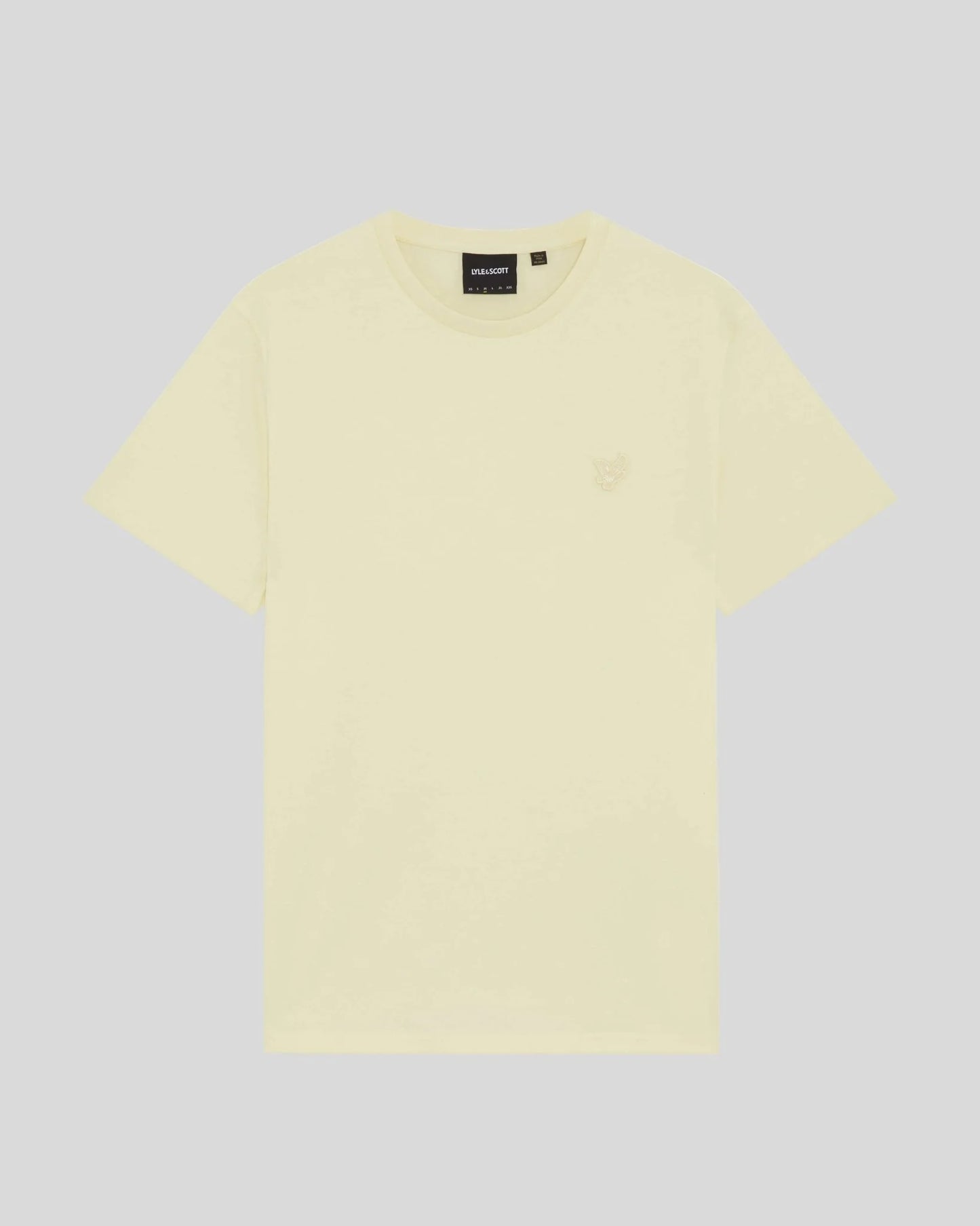Cotton Superfine Crew Neck T-Shirt - Pastel Yellow