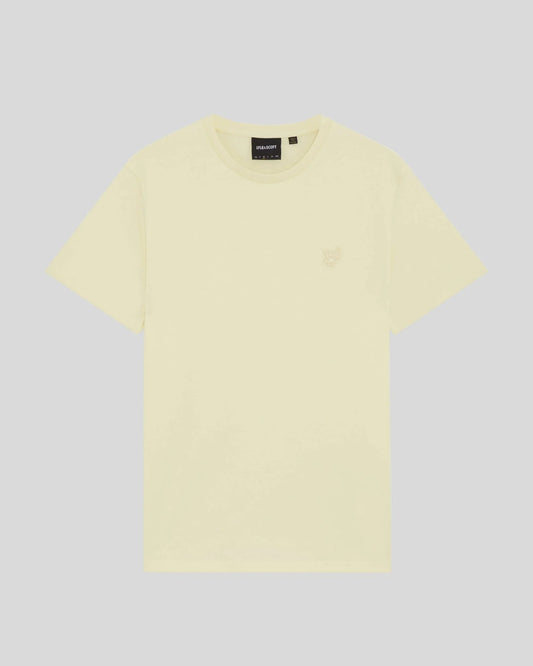 Cotton Superfine Crew Neck T-Shirt - Pastel Yellow