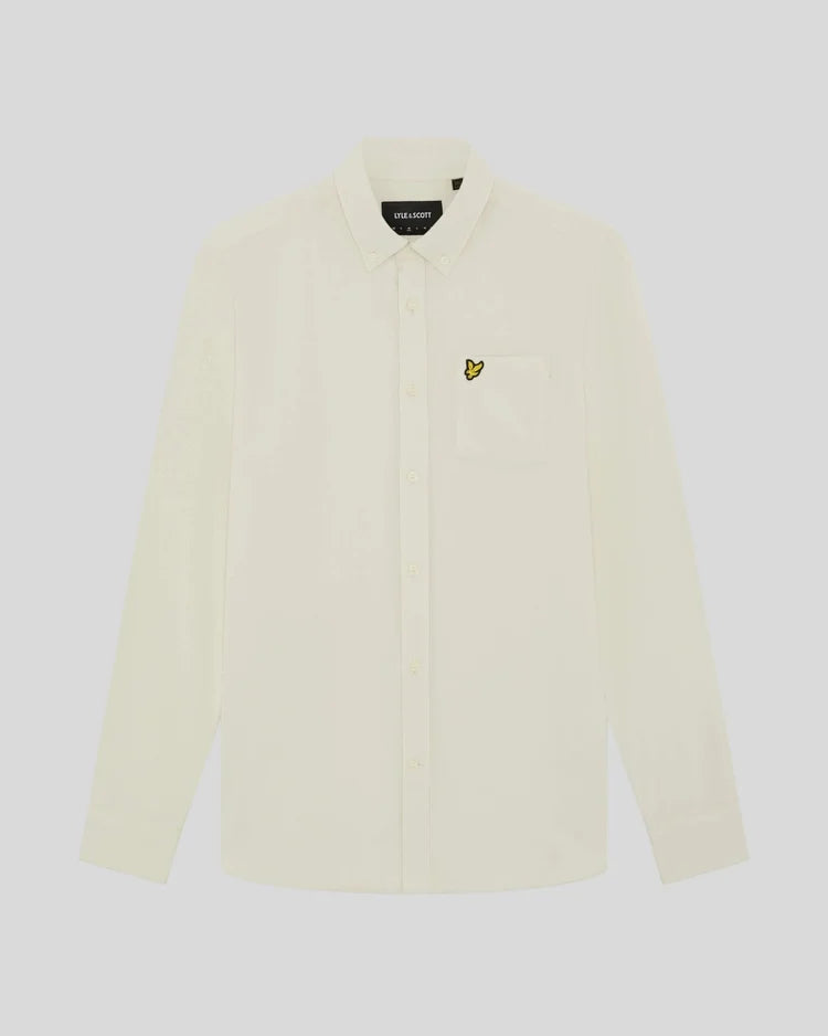 Button Down Flannel Shirt Whitecap Grey