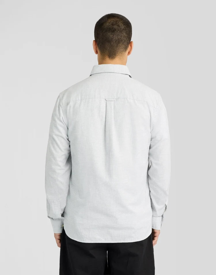 Micro-Houndstooth Shirt Mid Grey Melange