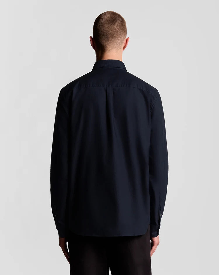 Cotton Button Down Oxford Shirt Navy