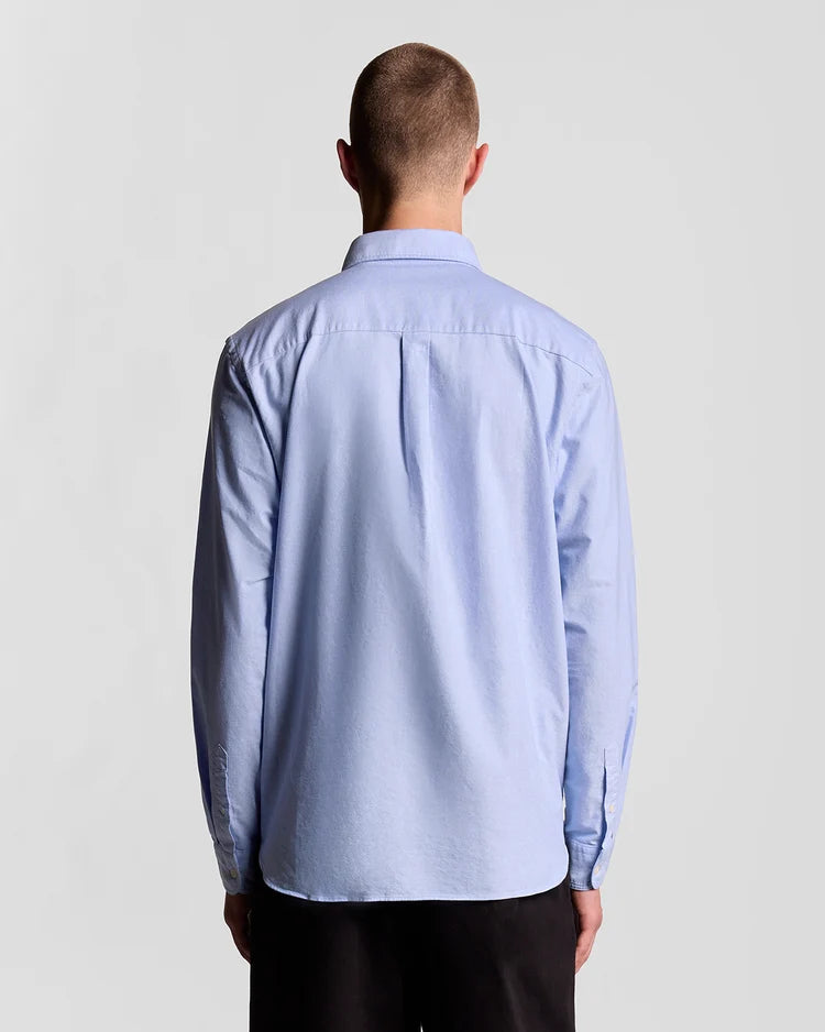Cotton Button Down Oxford Shirt Blue