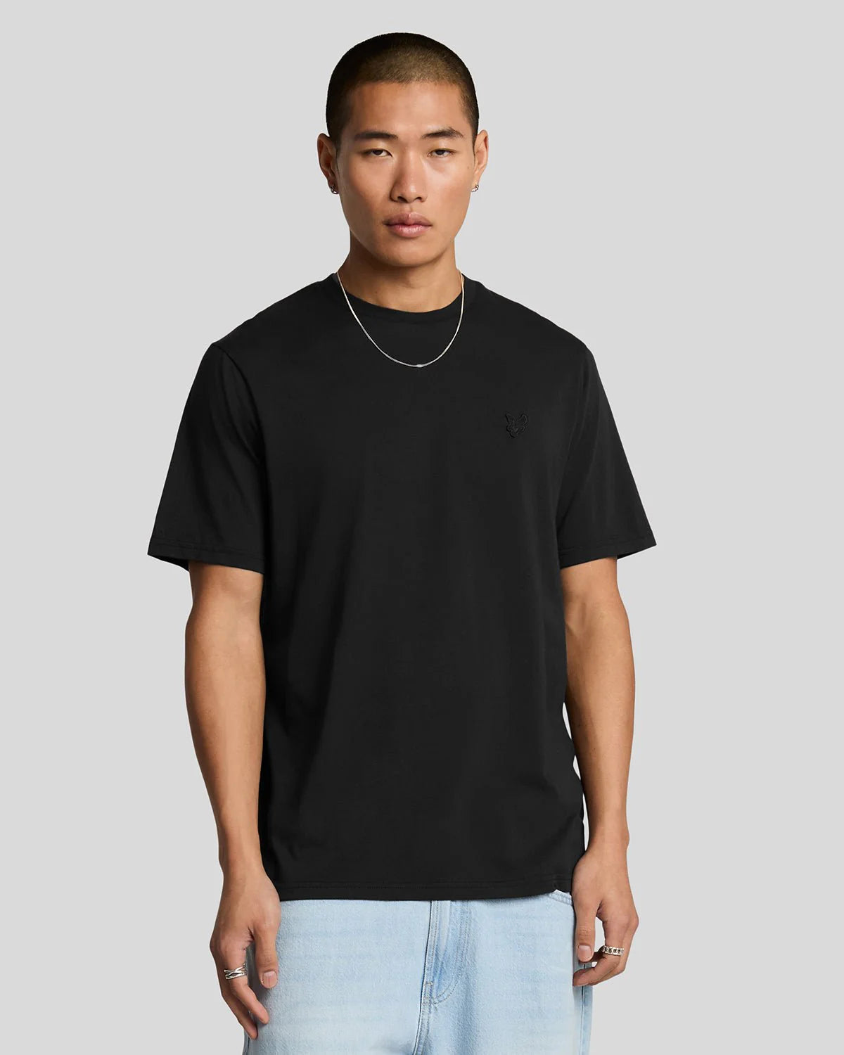Cotton Superfine Crew Neck T-Shirt - Jet Black