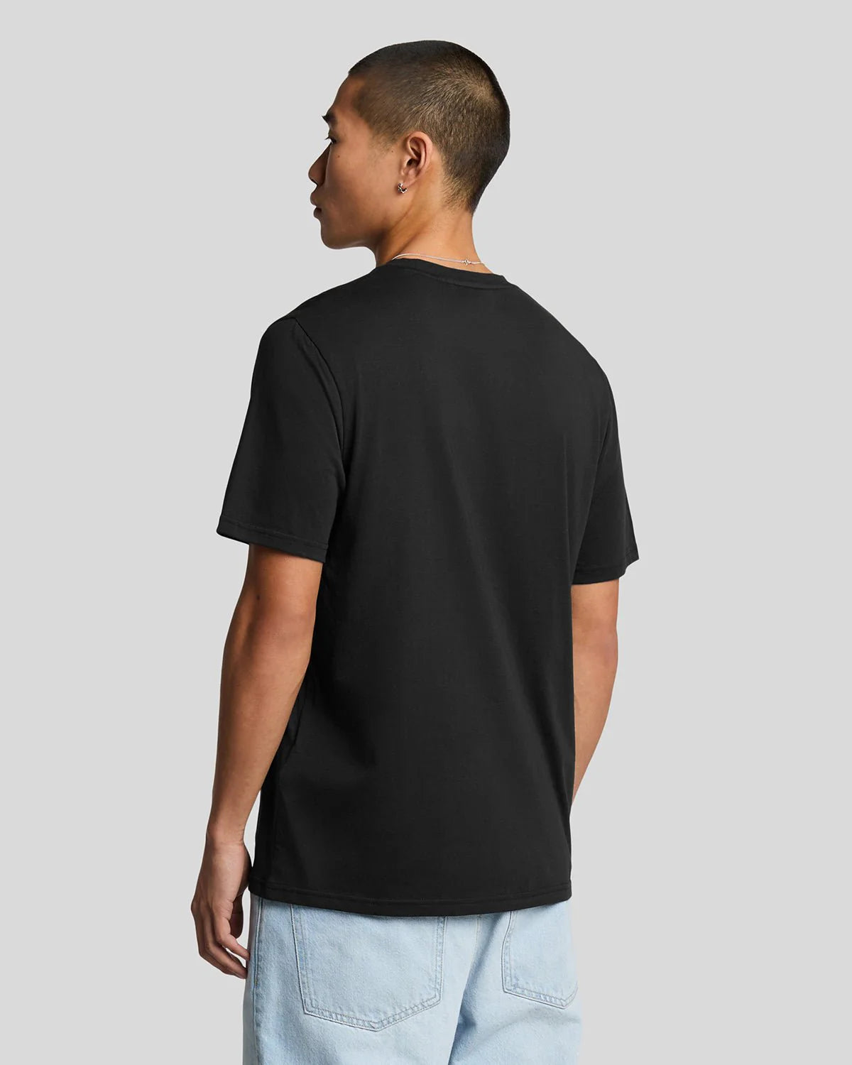 Cotton Superfine Crew Neck T-Shirt - Jet Black