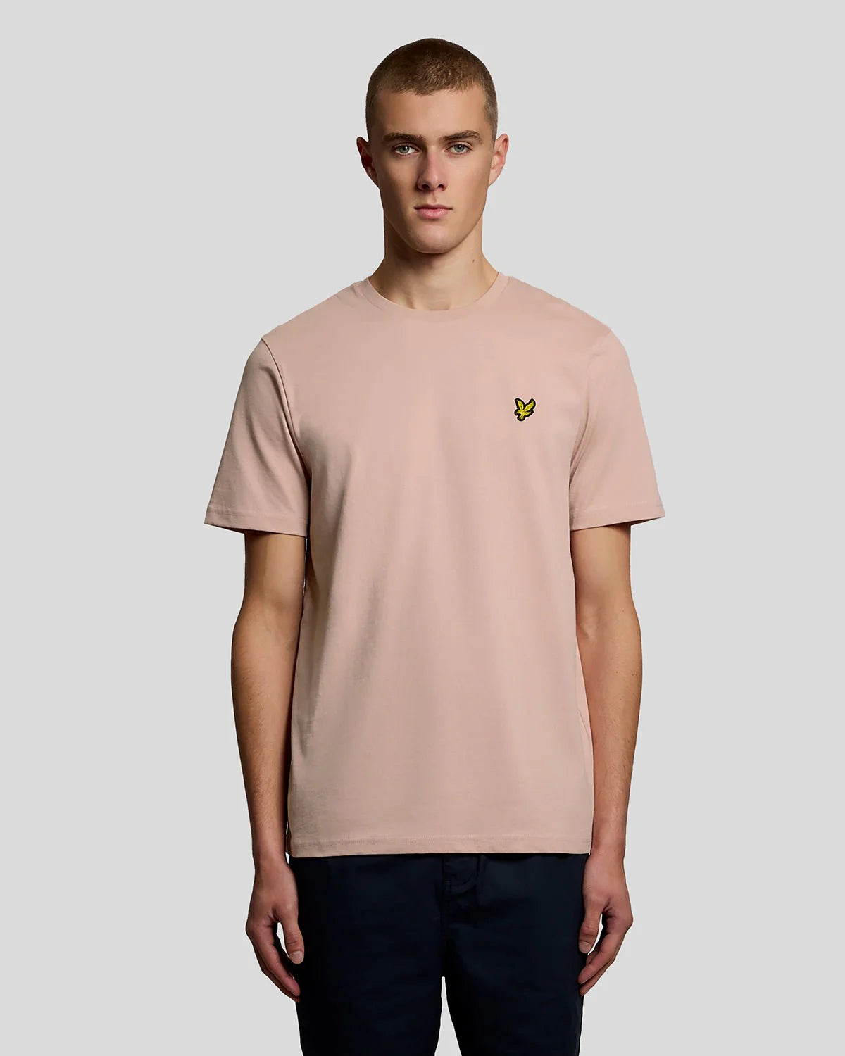 Cotton Crew Neck T-Shirt - Pink Grapefruit