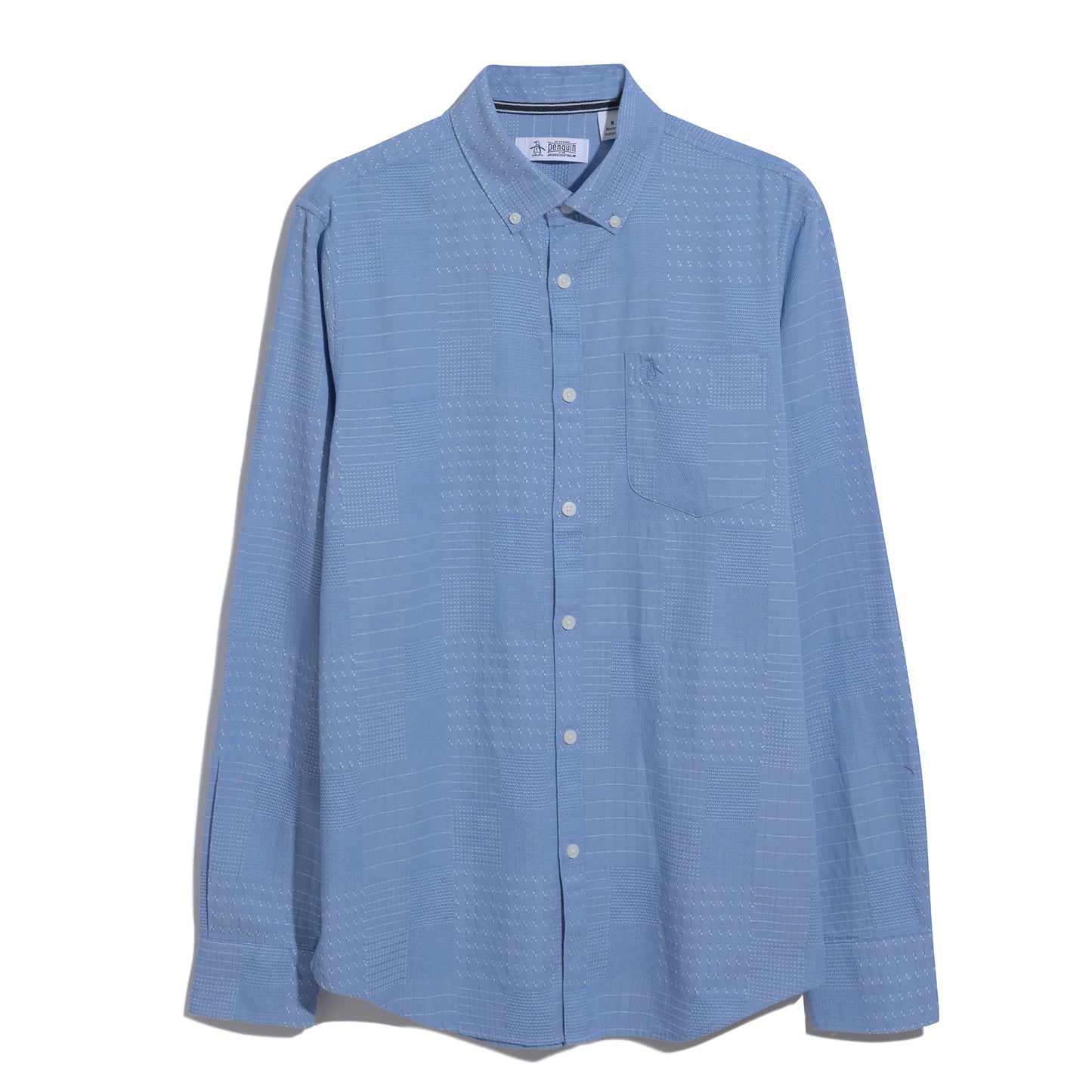 Jacquard Patchwork Shirt - Ultramarine