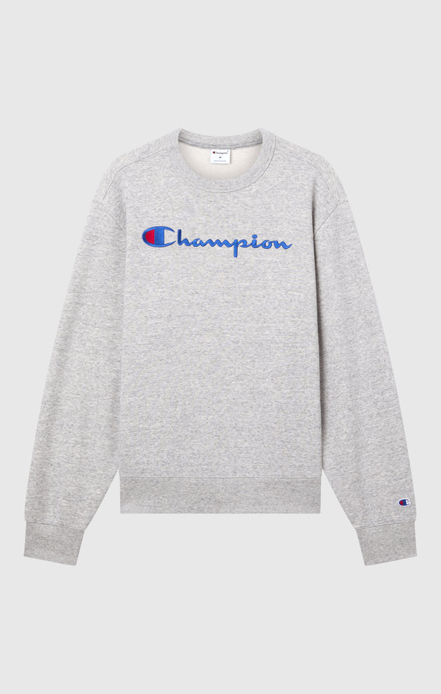 Crewneck Sweatshirt Logo Light Grey