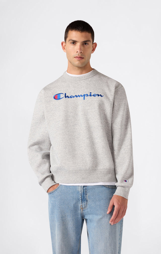 Crewneck Sweatshirt Logo Light Grey