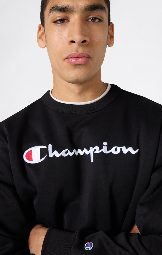 Crewneck Sweatshirt Logo Black