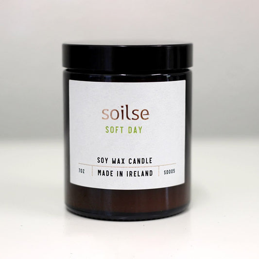 Soilse Apothecary Amber Jar Candle – Soft Day