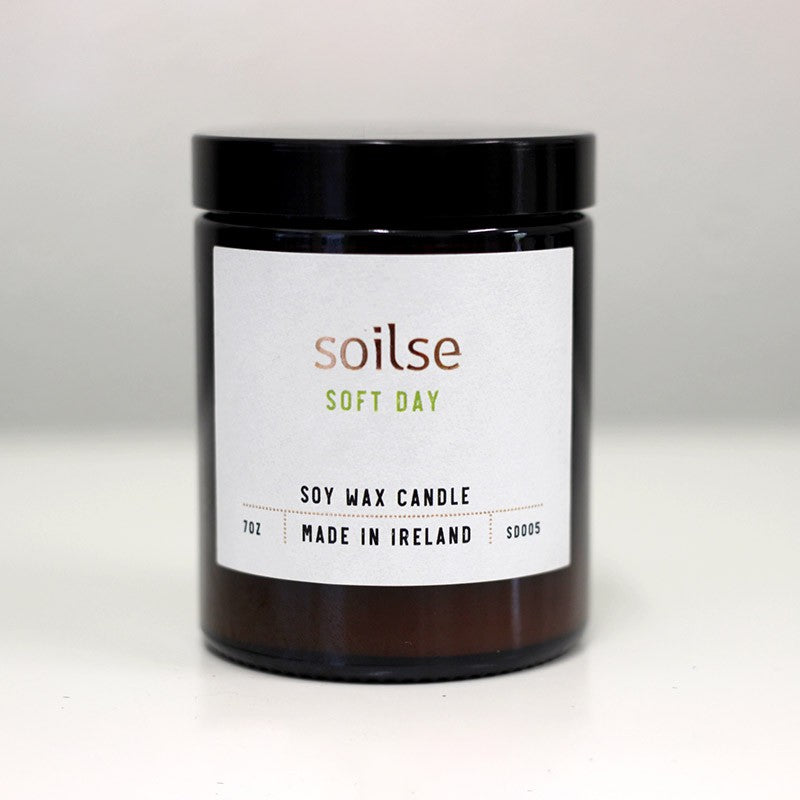Soilse Apothecary Amber Jar Candle – Soft Day
